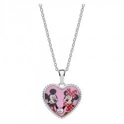 قلادة ديزني ميكي وميني ماوس قلب