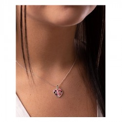 قلادة ديزني ميكي وميني ماوس قلب